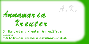 annamaria kreuter business card